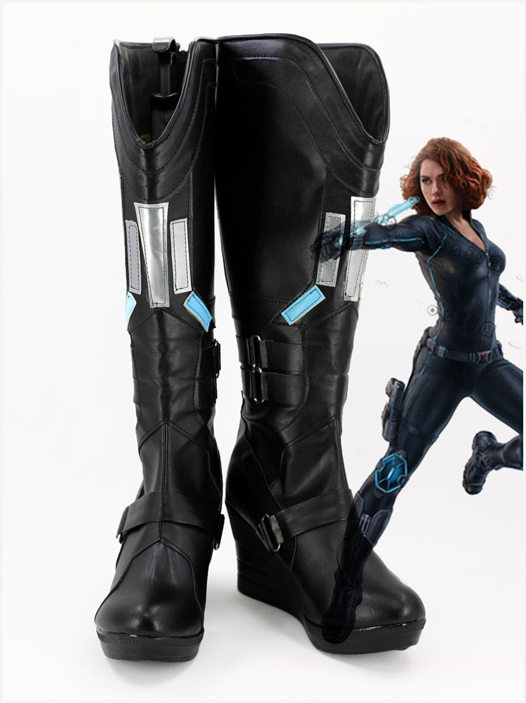 コスプレ靴 ブーツ Avengers Black ウィドウ/Widow cosplay 変装 仮装 豪華/華麗/高品質/サイズオーダー        